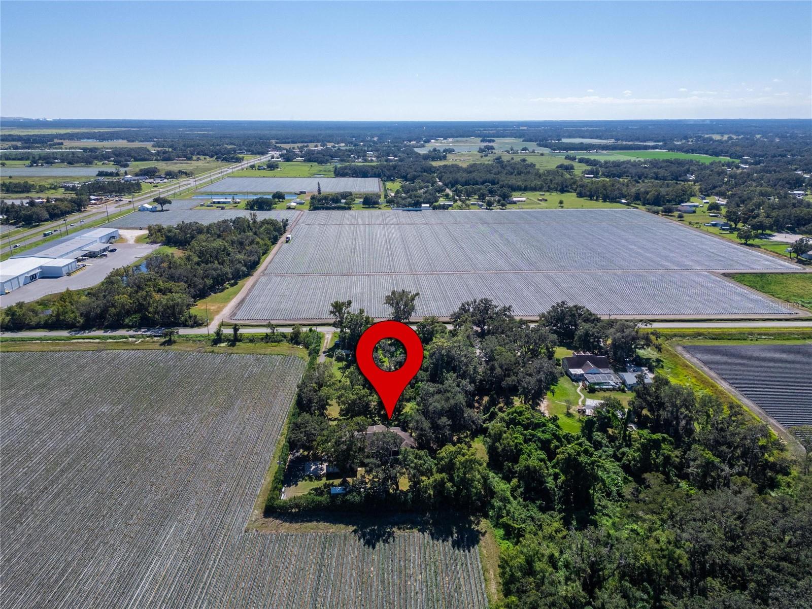 Aerial at 332 Holloway Rd, Plant City