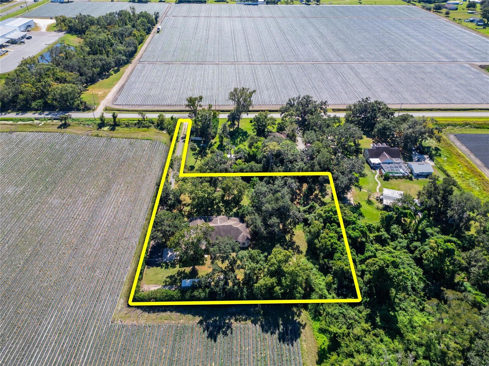 Aerial at 332 Holloway Rd, Plant City