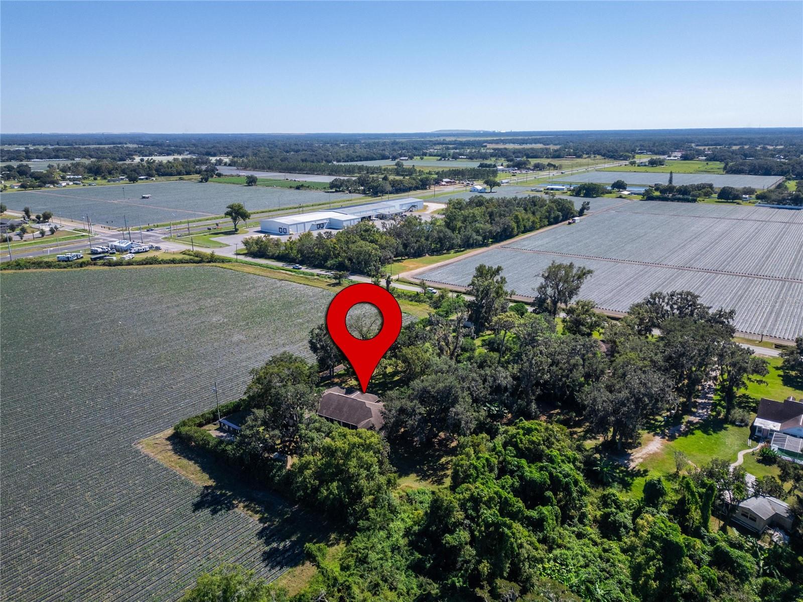 Aerial at 332 Holloway Rd, Plant City