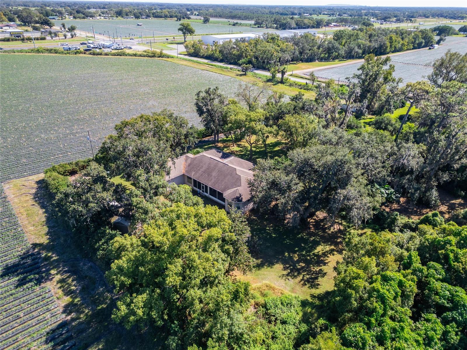 Aerial at 332 Holloway Rd, Plant City