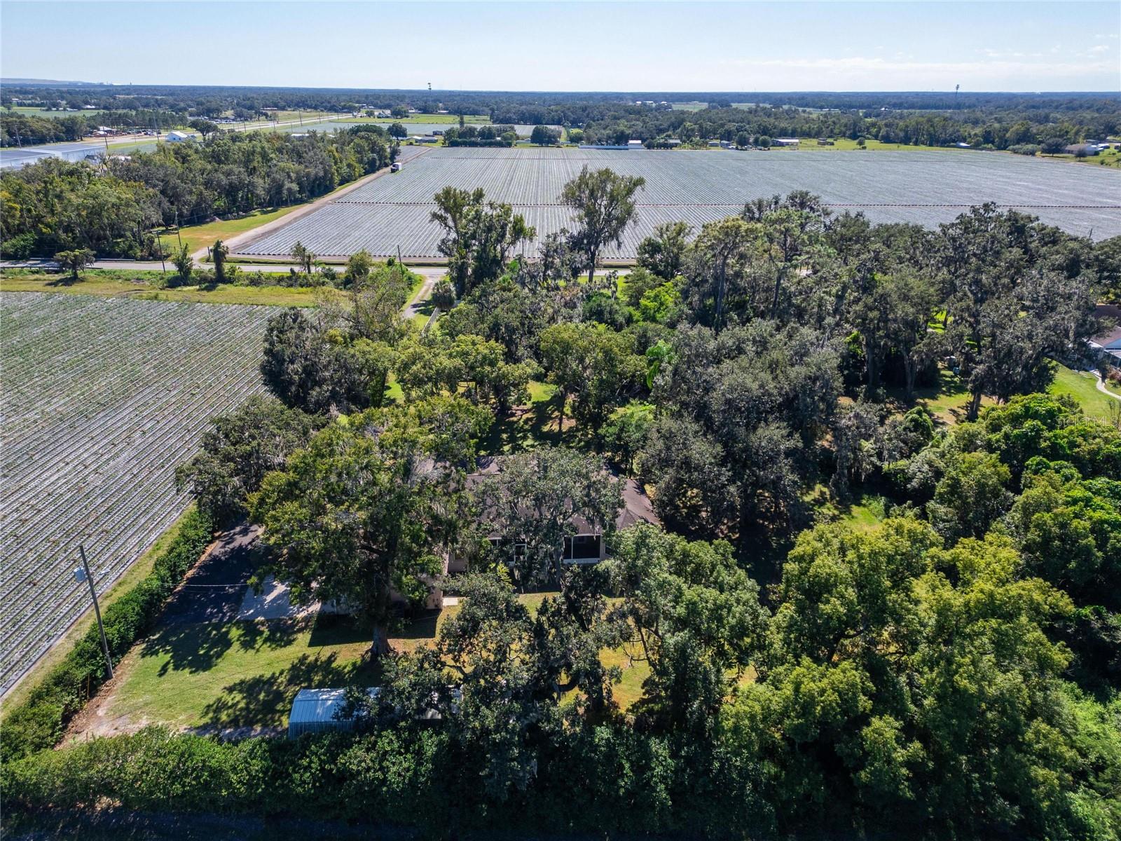 Aerial at 332 Holloway Rd, Plant City
