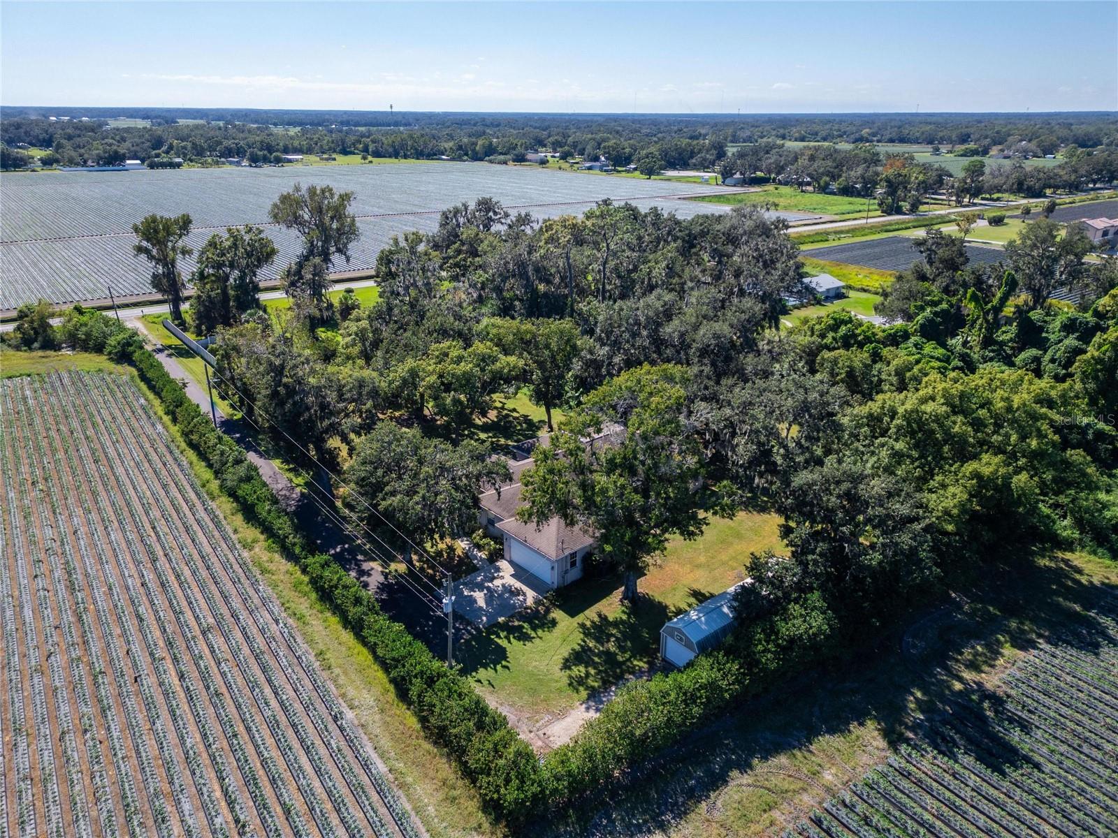 Aerial at 332 Holloway Rd, Plant City