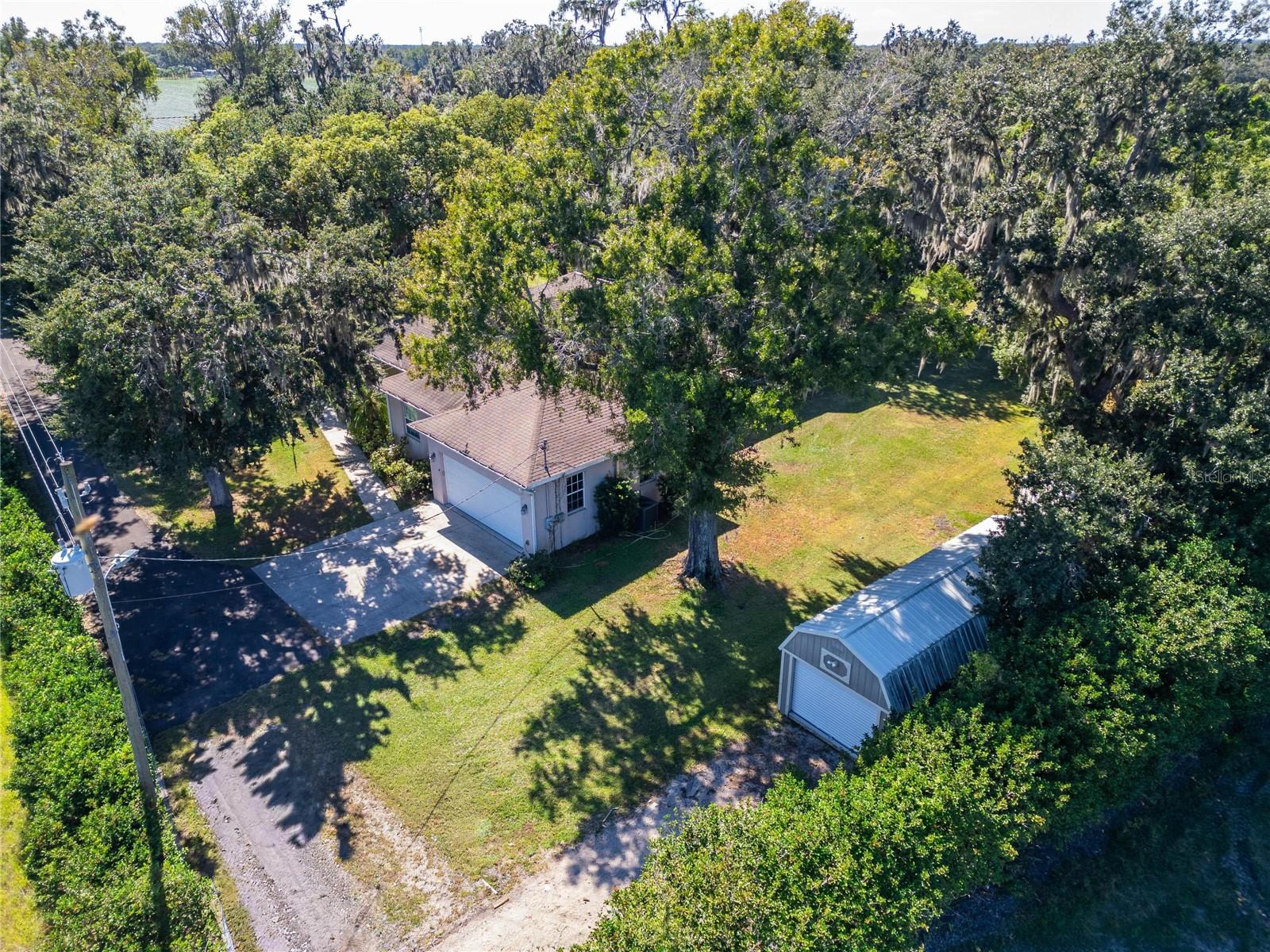 Aerial at 332 Holloway Rd, Plant City