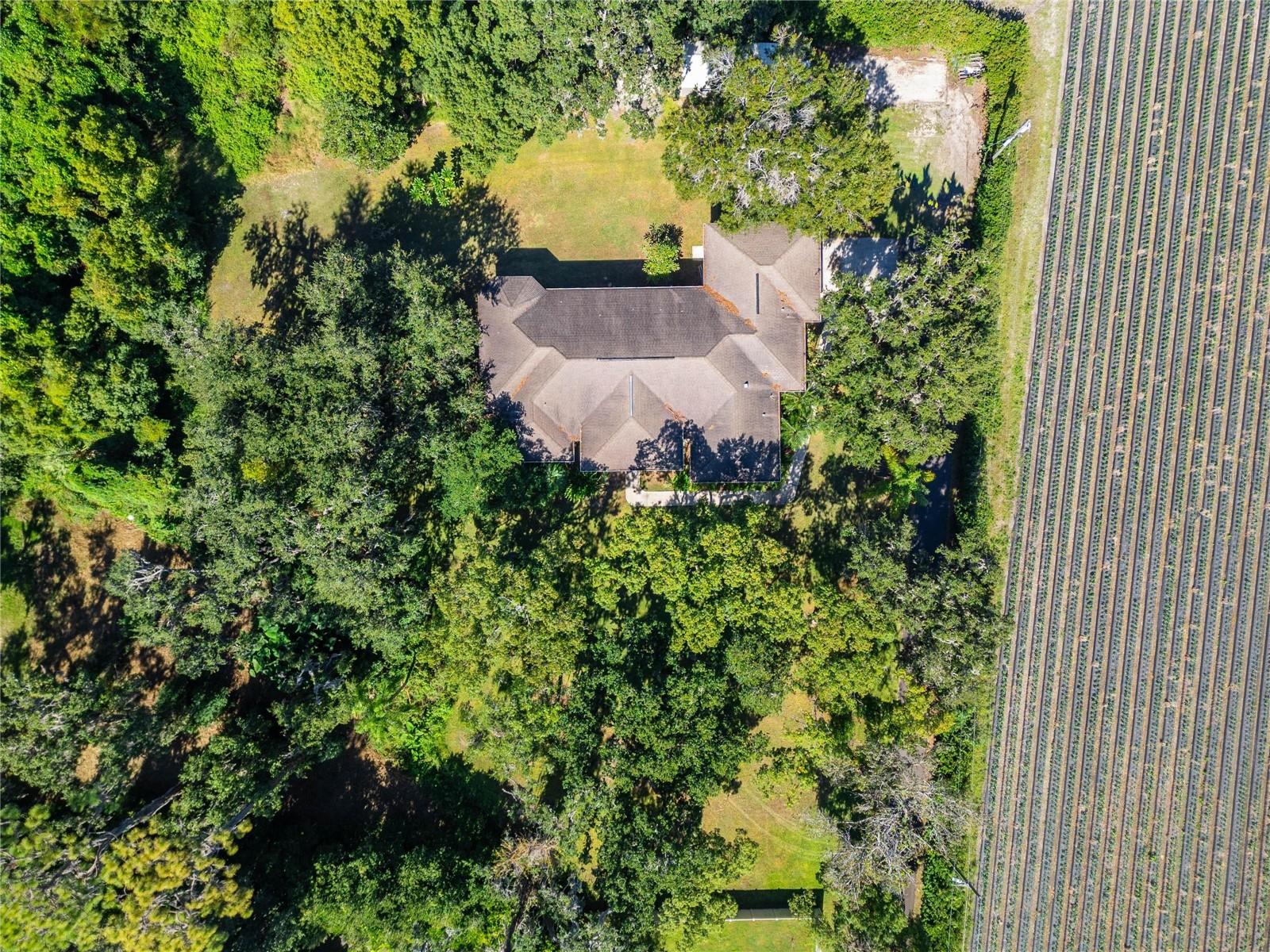 Aerial at 332 Holloway Rd, Plant City