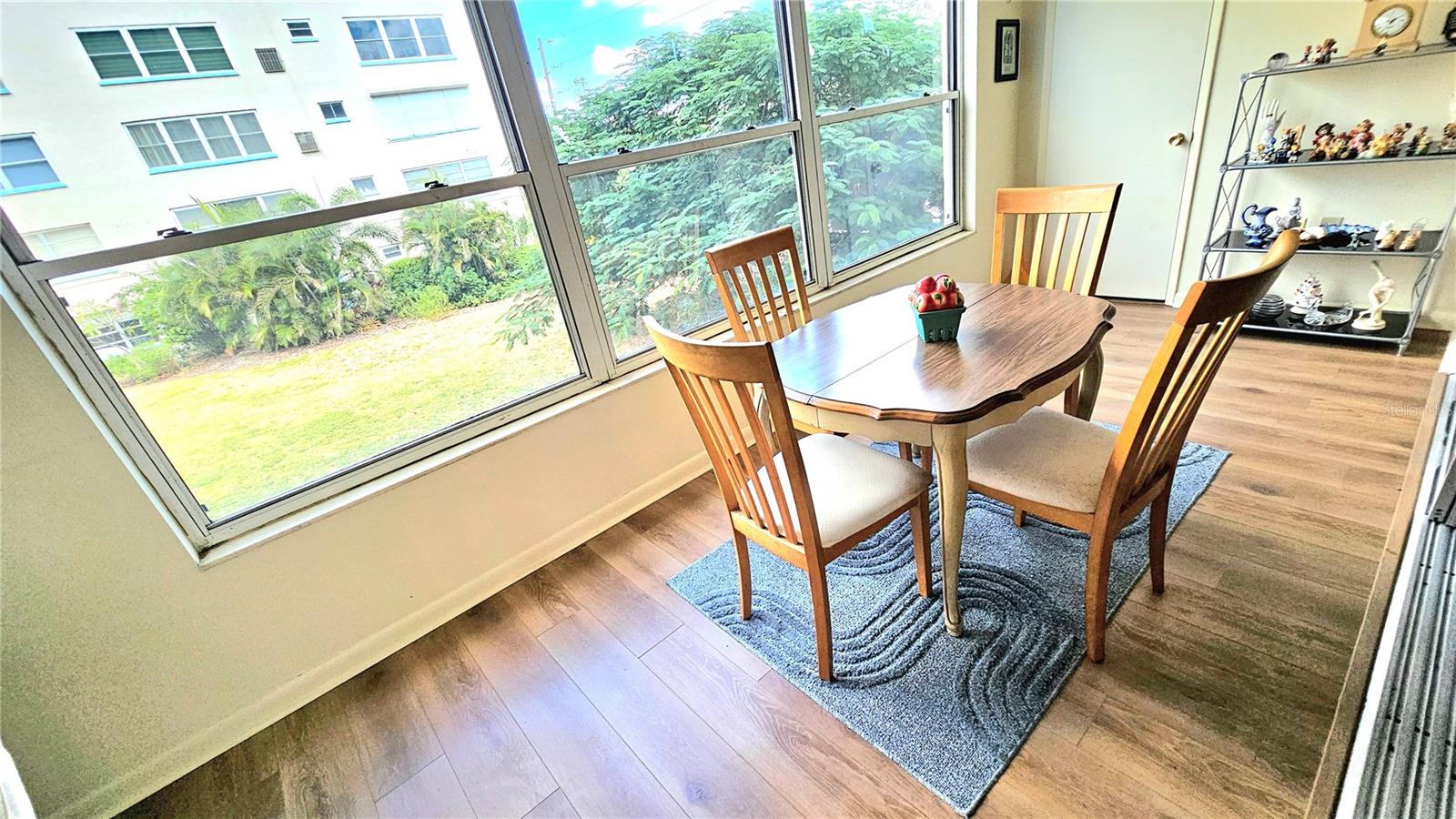 Overlook garden and pool.