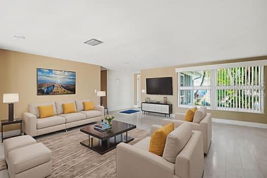 Living Room/Virtually Staged