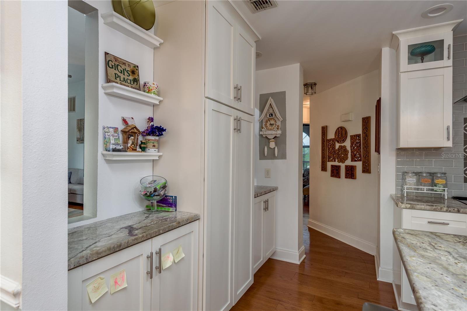 Extra cabinets and storage