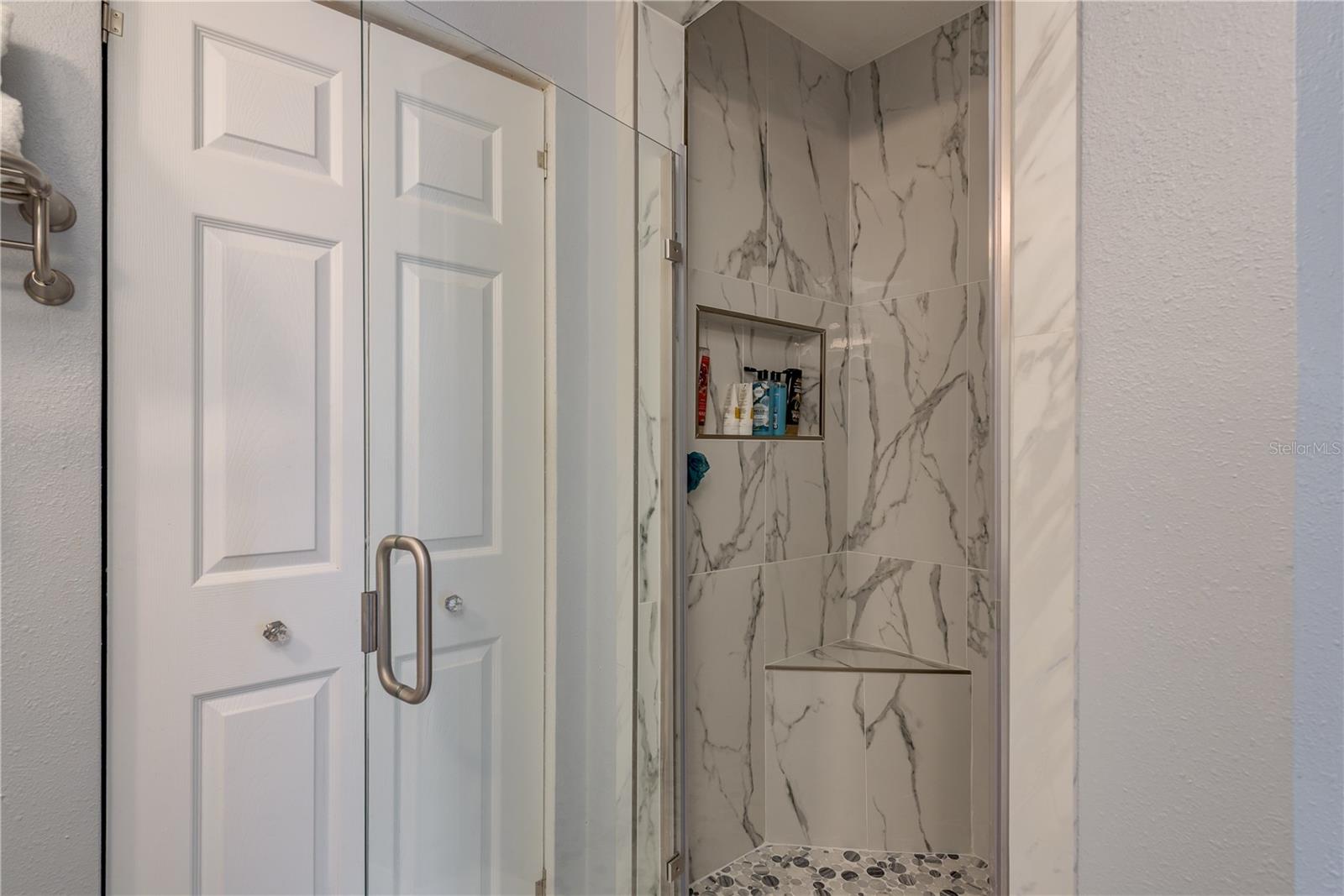 Primary bathroom shower