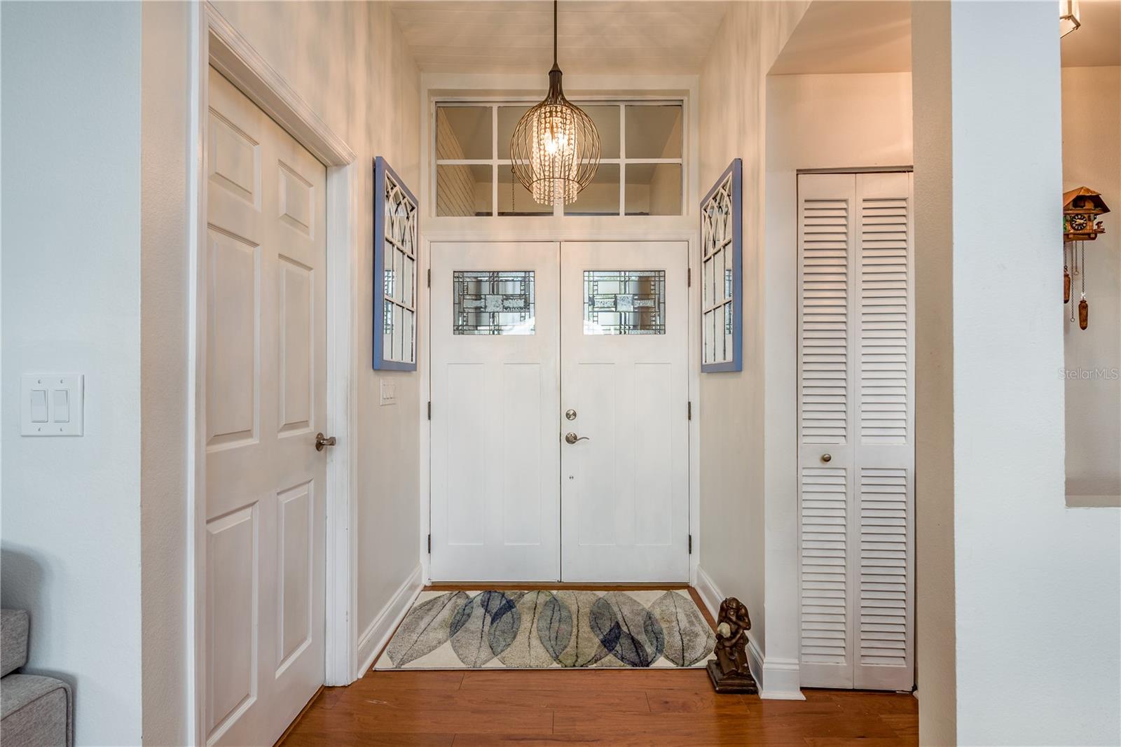 Front foyer with newer front door