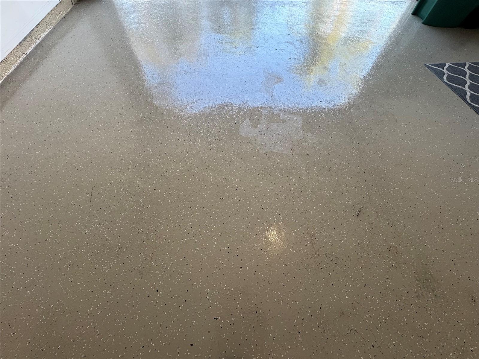 Up close garage floor