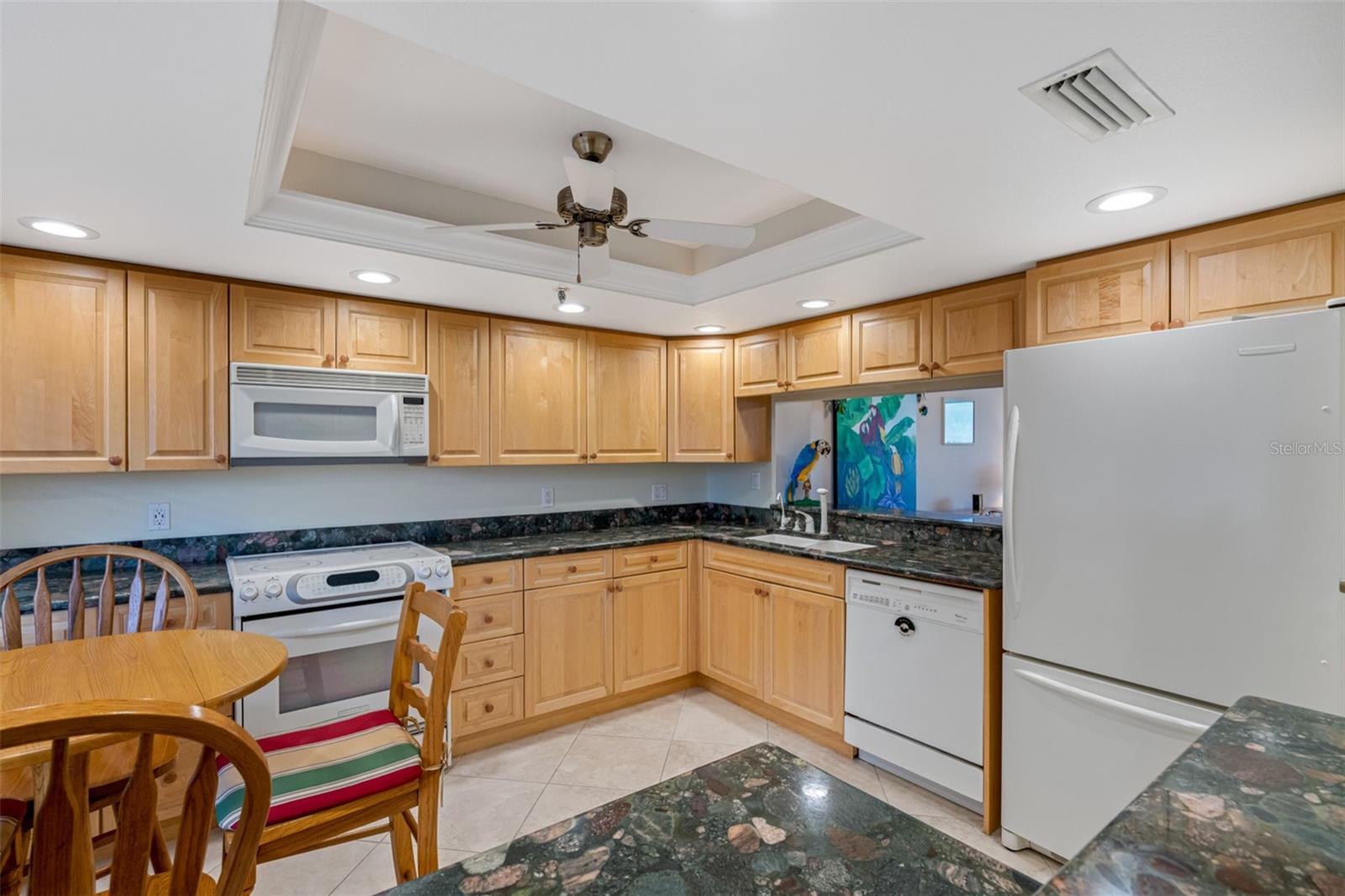 .. 12 x 12 Kitchen Size Ample for a Families Needs. Plenty of Cabinet Space For all Your Needs..