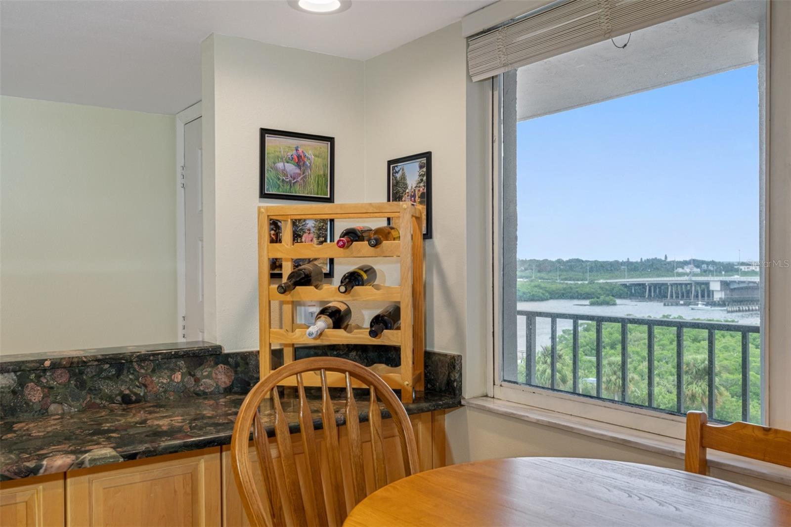 .. Back in Unit By Kitchen Window..