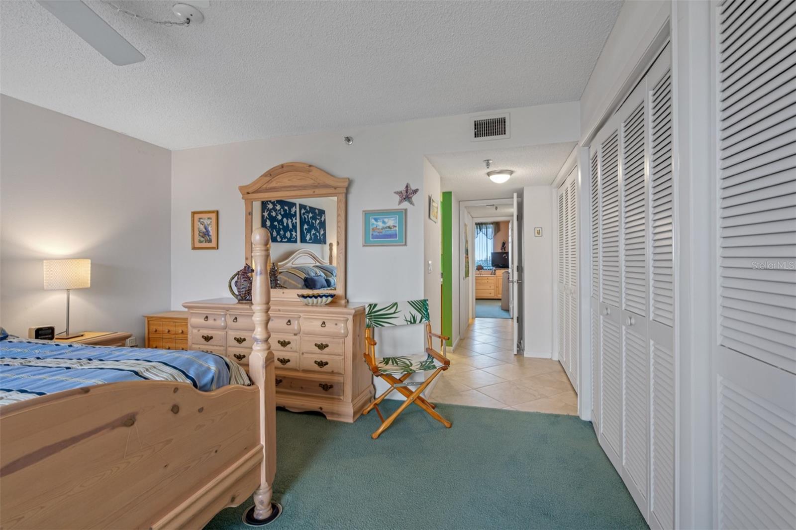 ... Large 15 x 14 Master Bedroom Suite Looking In. Split Bedroom Floorplan with Privacy Door After Master Bathroom .