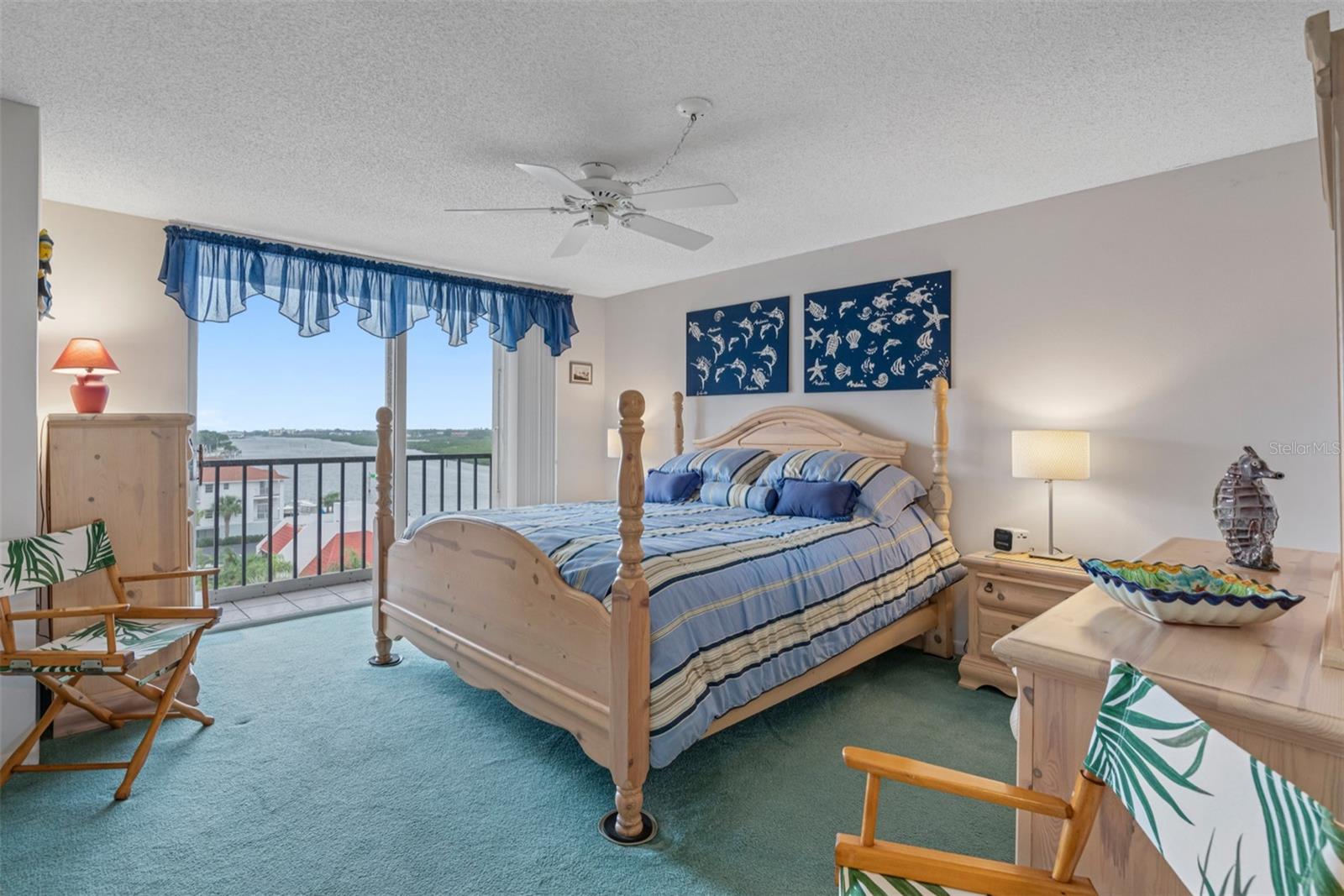 .. Master / Primary Bedroom 15' x 14' Looking Out.. Unit Can Be Sold Furnished & Equipped.