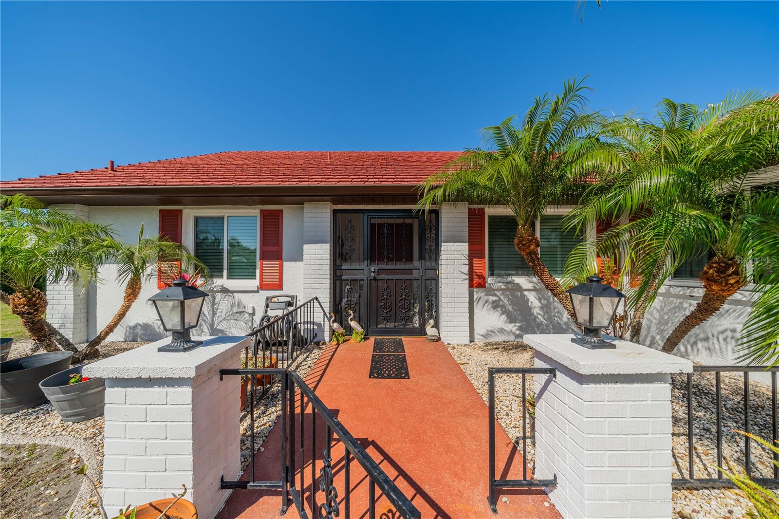 A view of the entrance