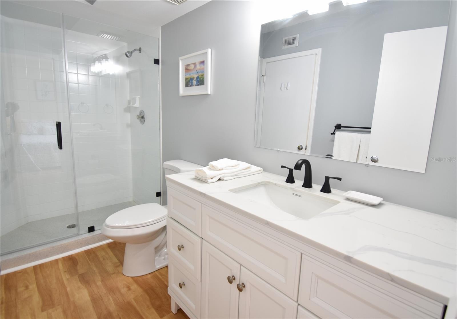 Renovated guest bath