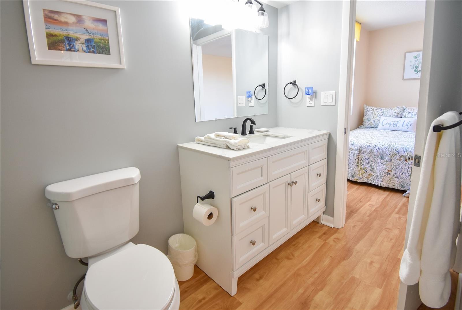 Renovated guest bath