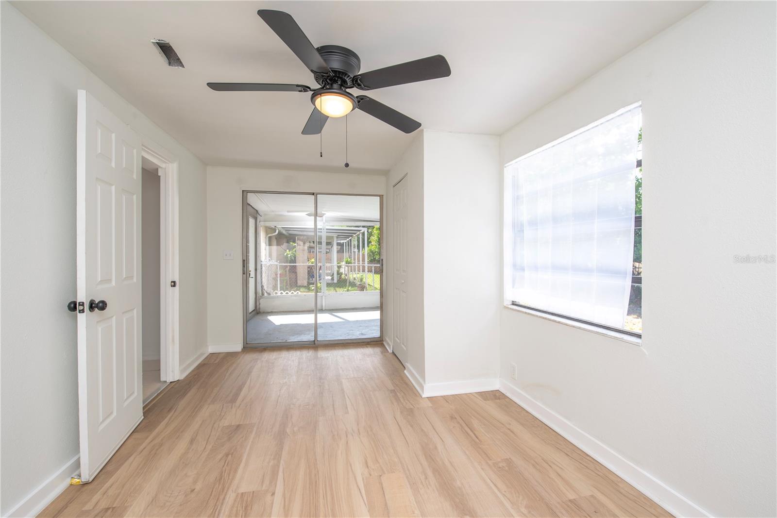 Bonus Room with closet and slider to the lanai.