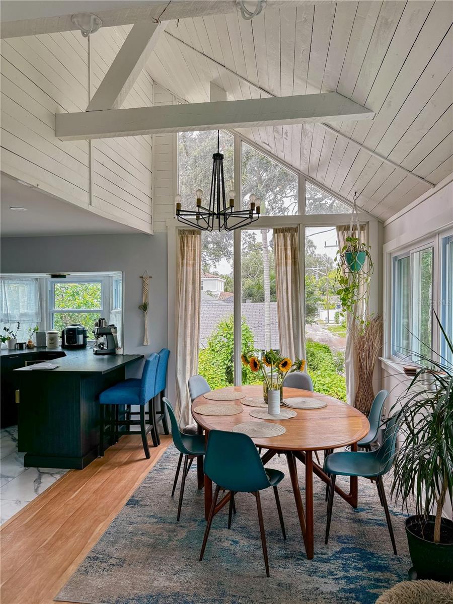 Rear house upstairs dining