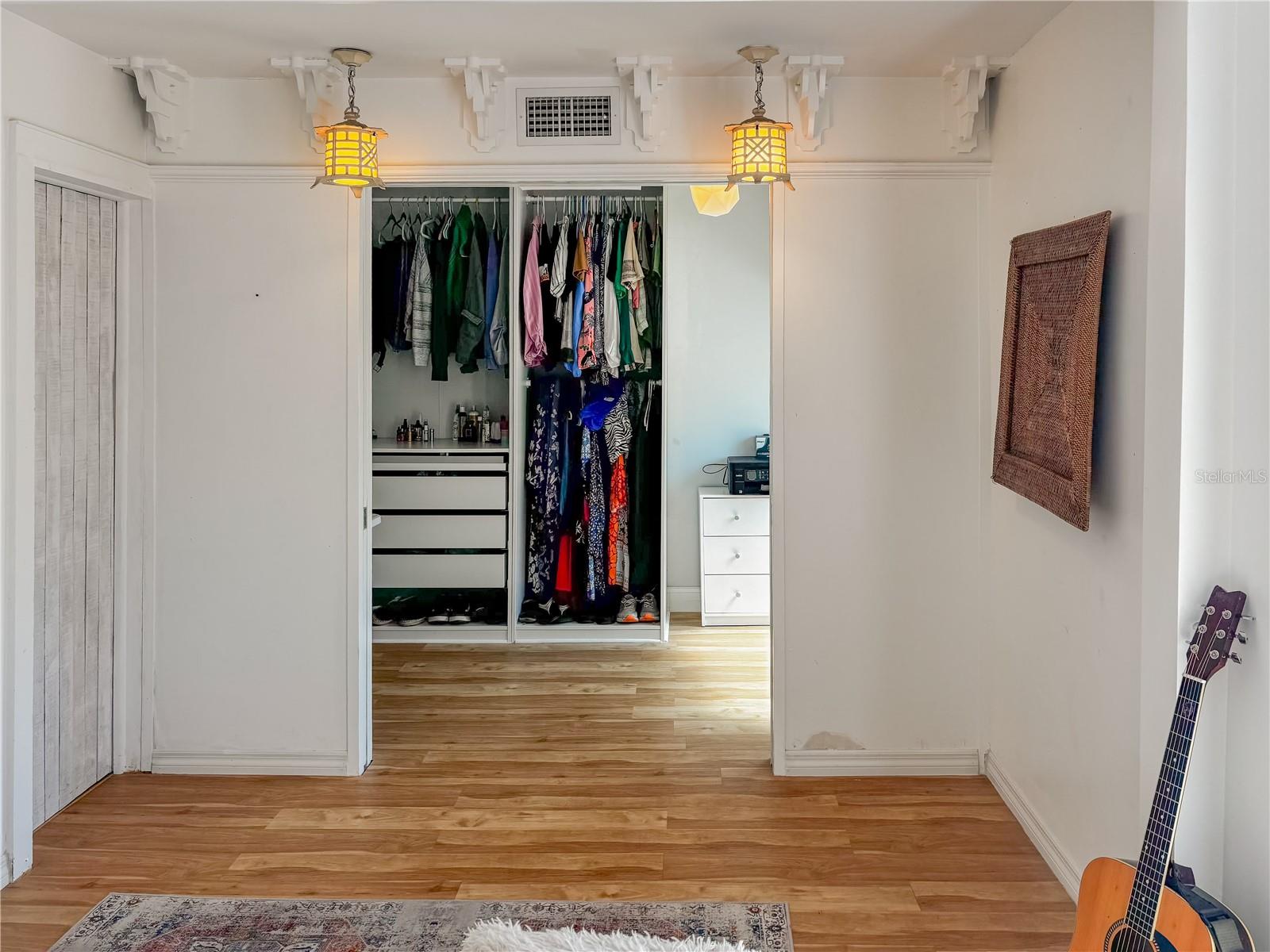 Rear house upstairs bedroom 1 - closet