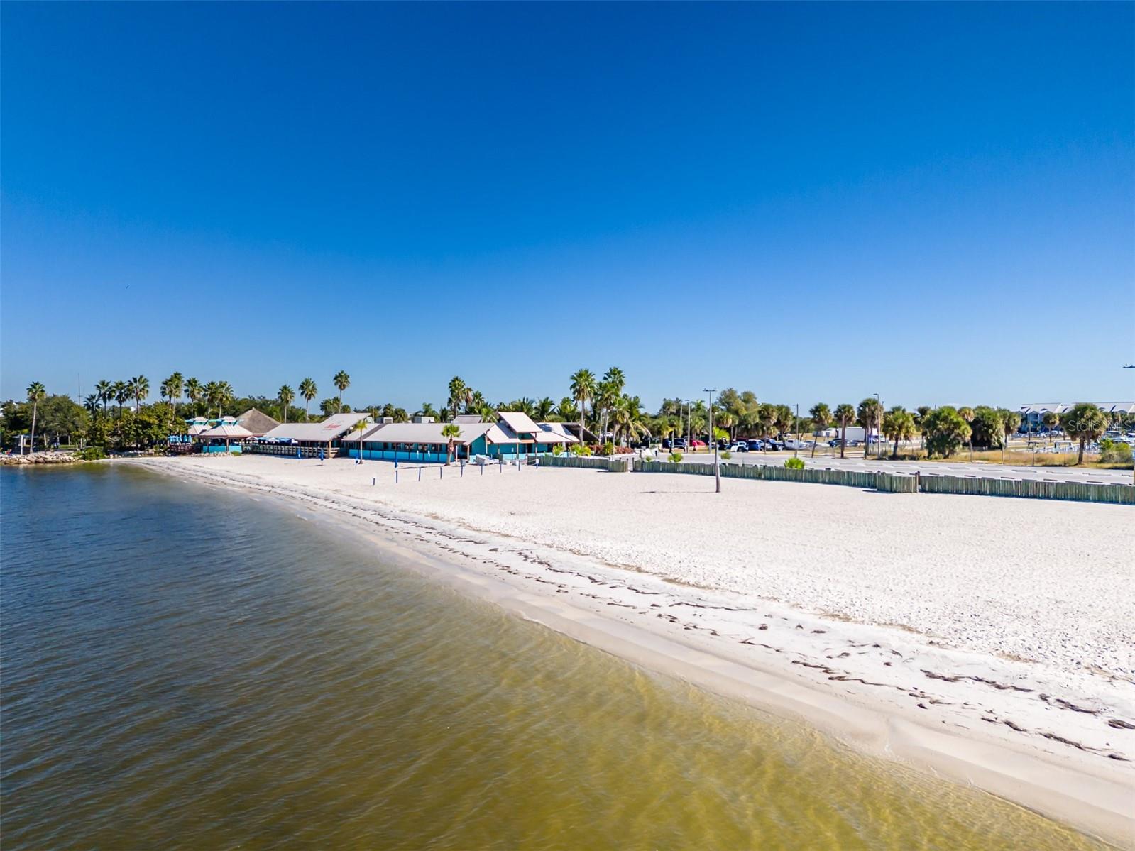 View of Sunset Grill and Private Beach