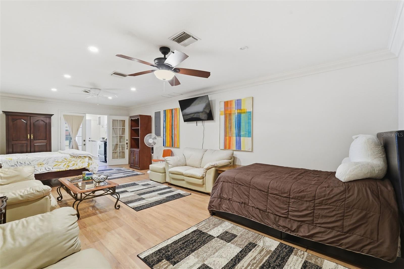 Living area in apartment