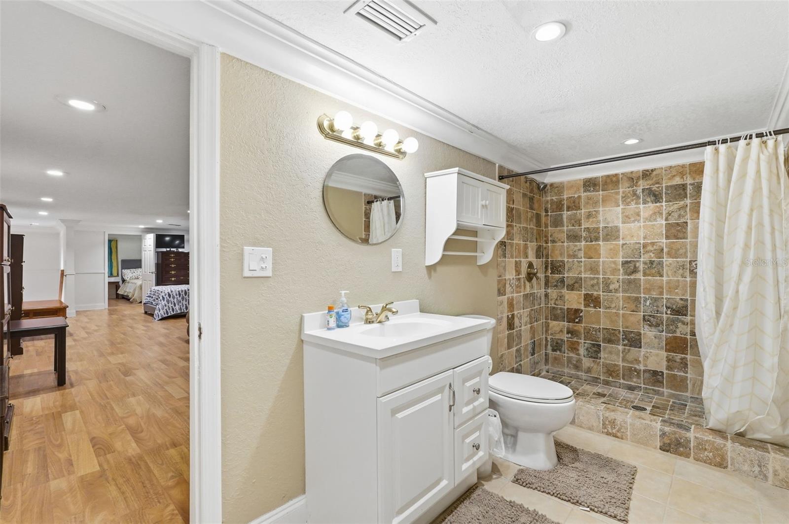 Bathroom two in apartment.