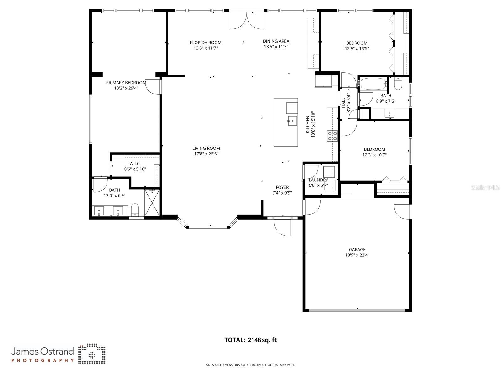 Convenient floor plan simplifies visualization of the home's efficient layout