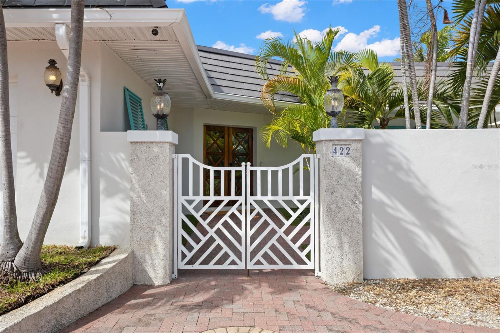 Gated Courtyard Entry