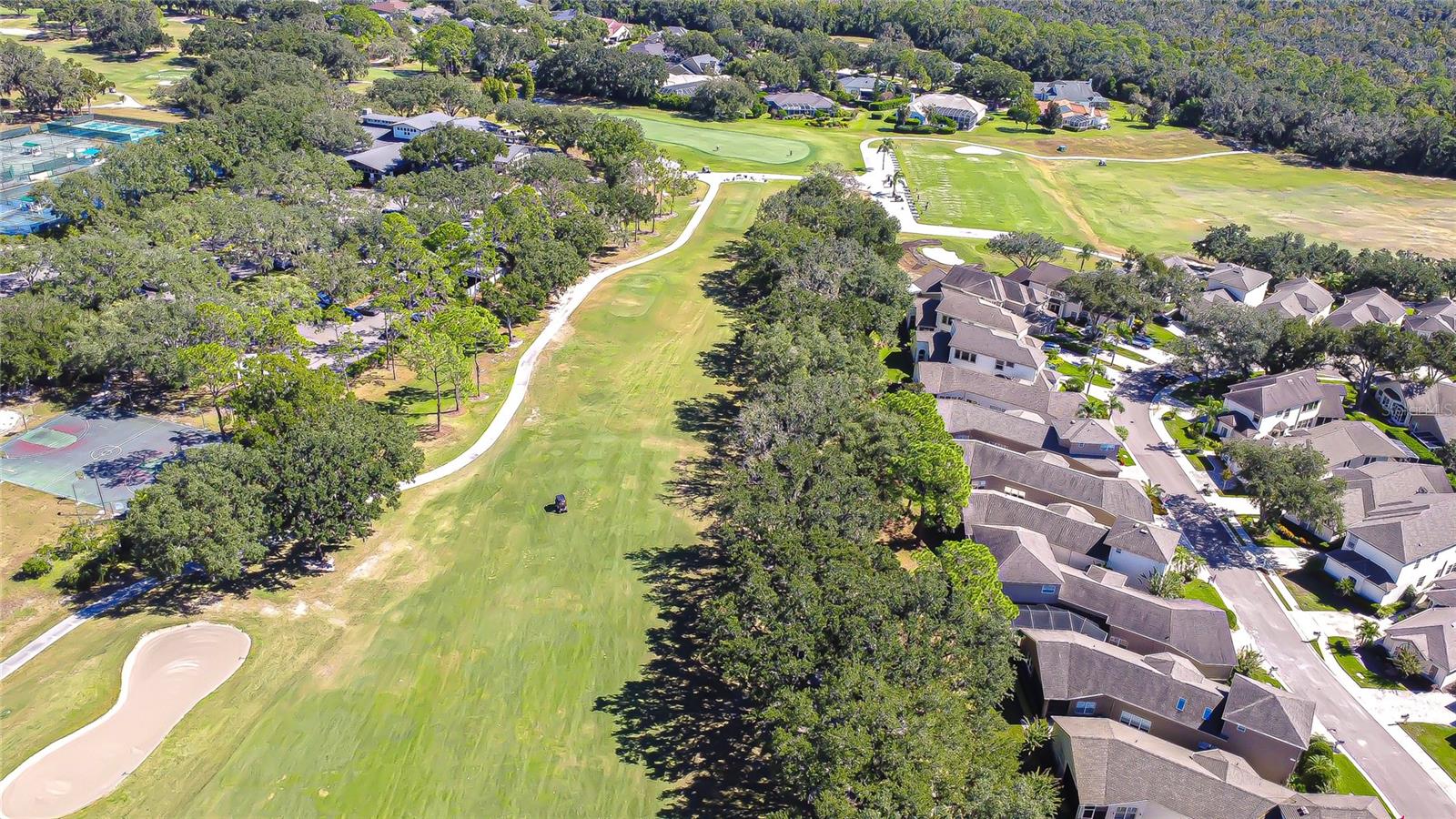 Stunning perspective of home and golf course views!