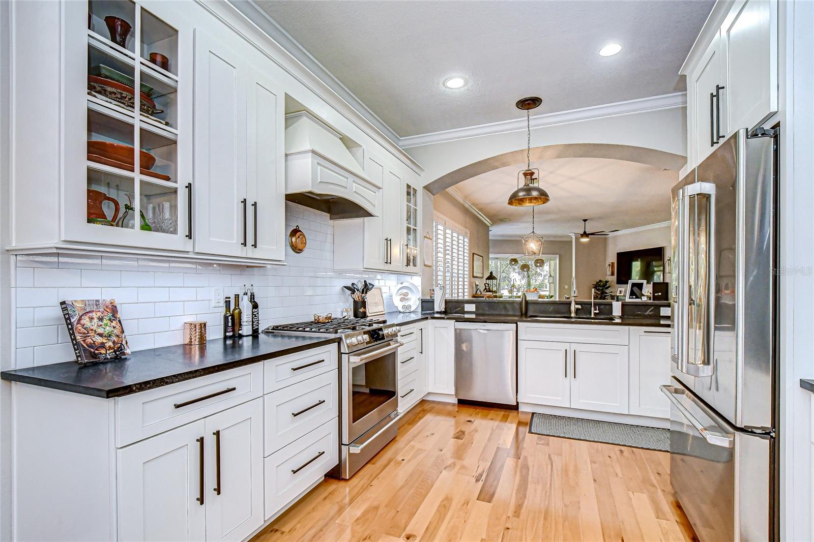 Soft-close cabinetry with under-cabinet lighting!