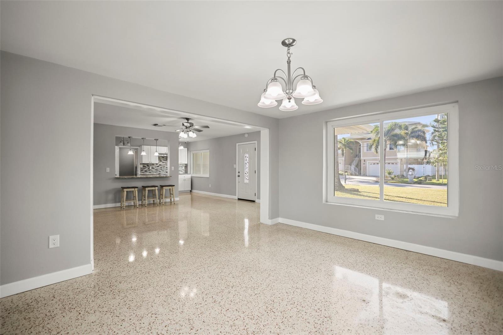 Large Living Room with impact windows