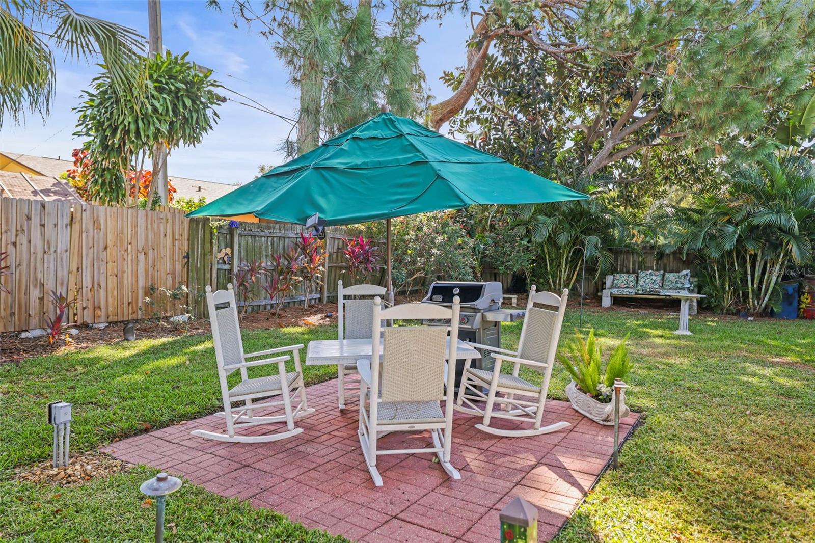 Fully Fenced backyard