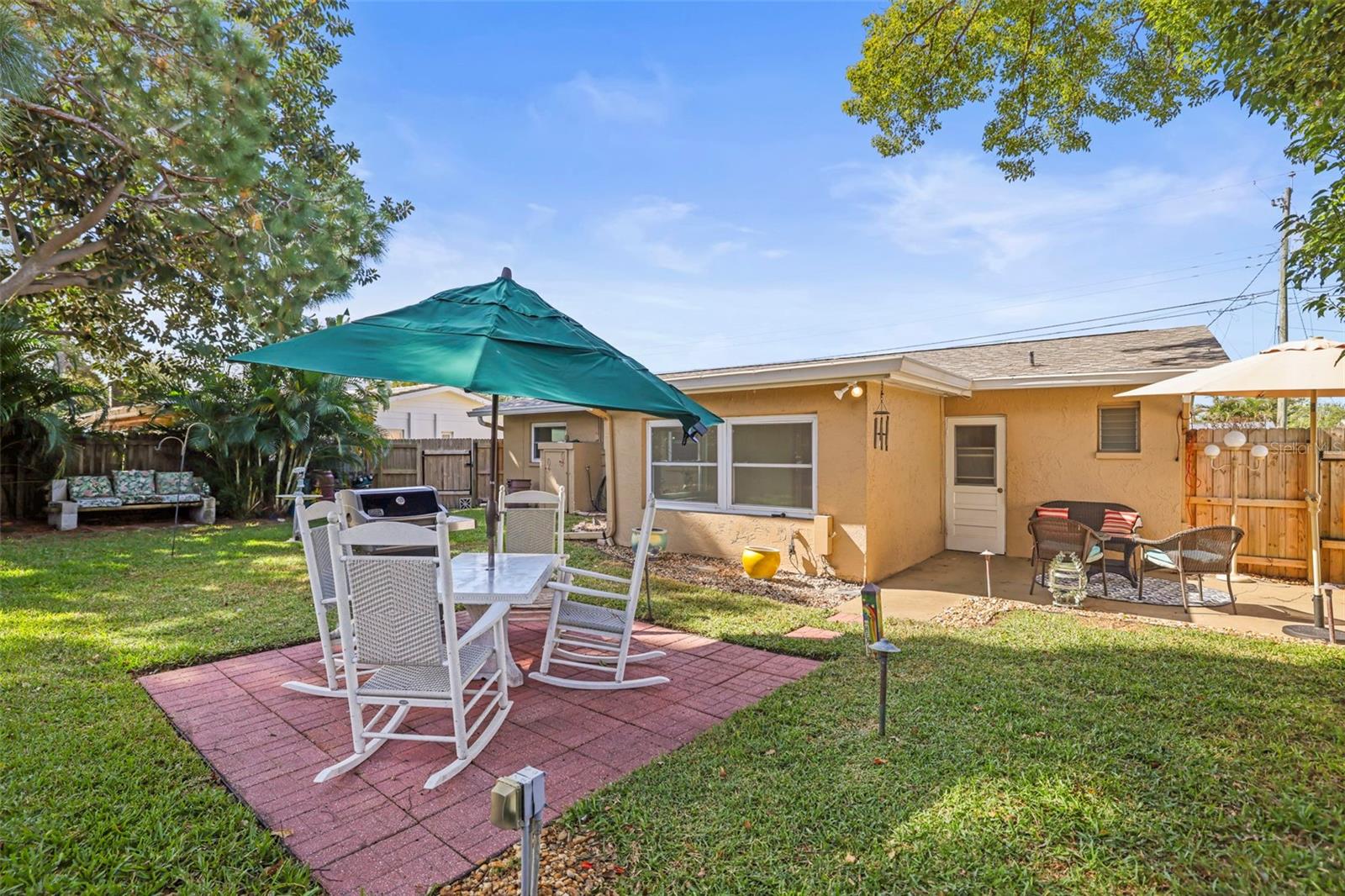 Fully Fenced backyard