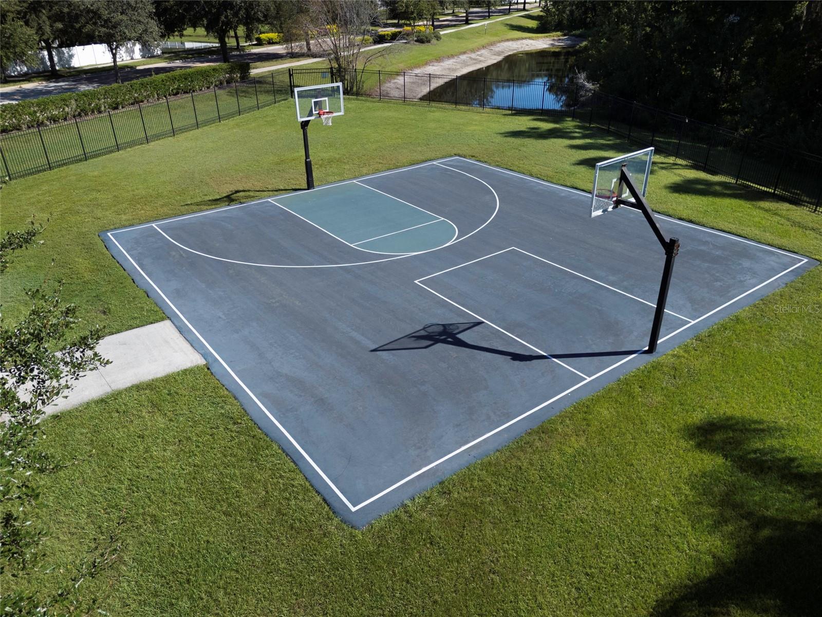 K-Bar Ranch Full Basketball Court