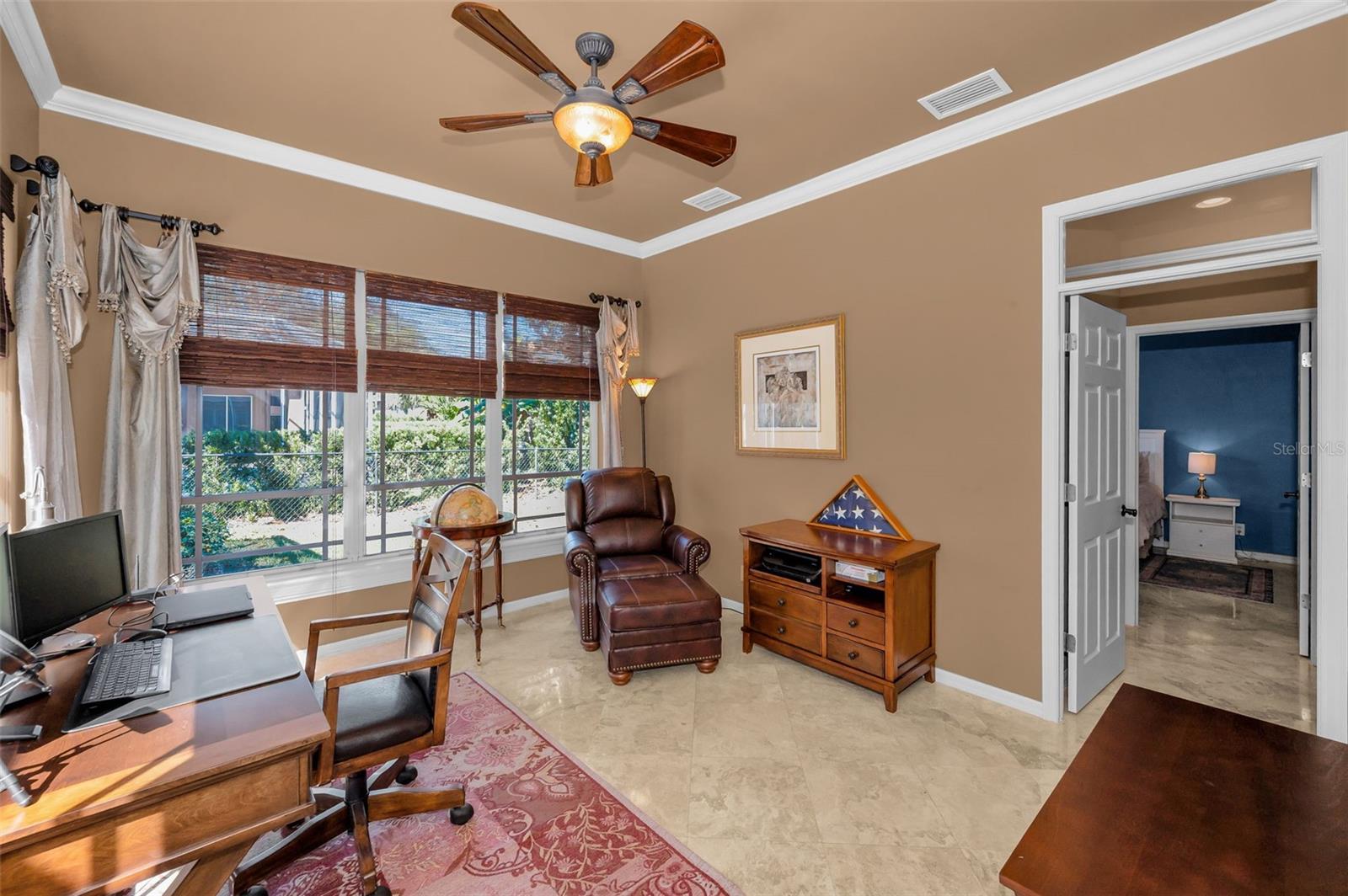 Bonus room being used as office