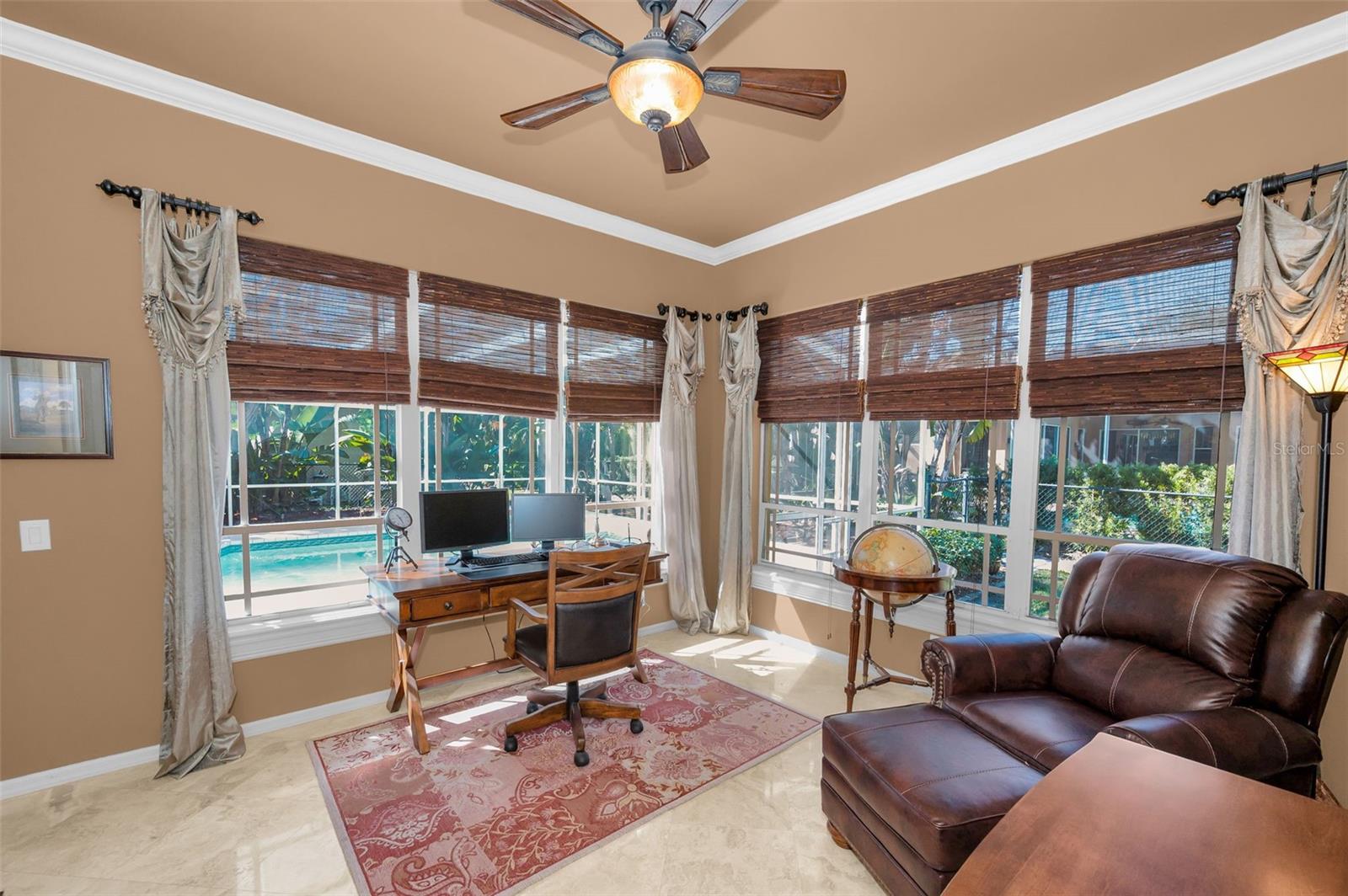 Bonus room being used as office