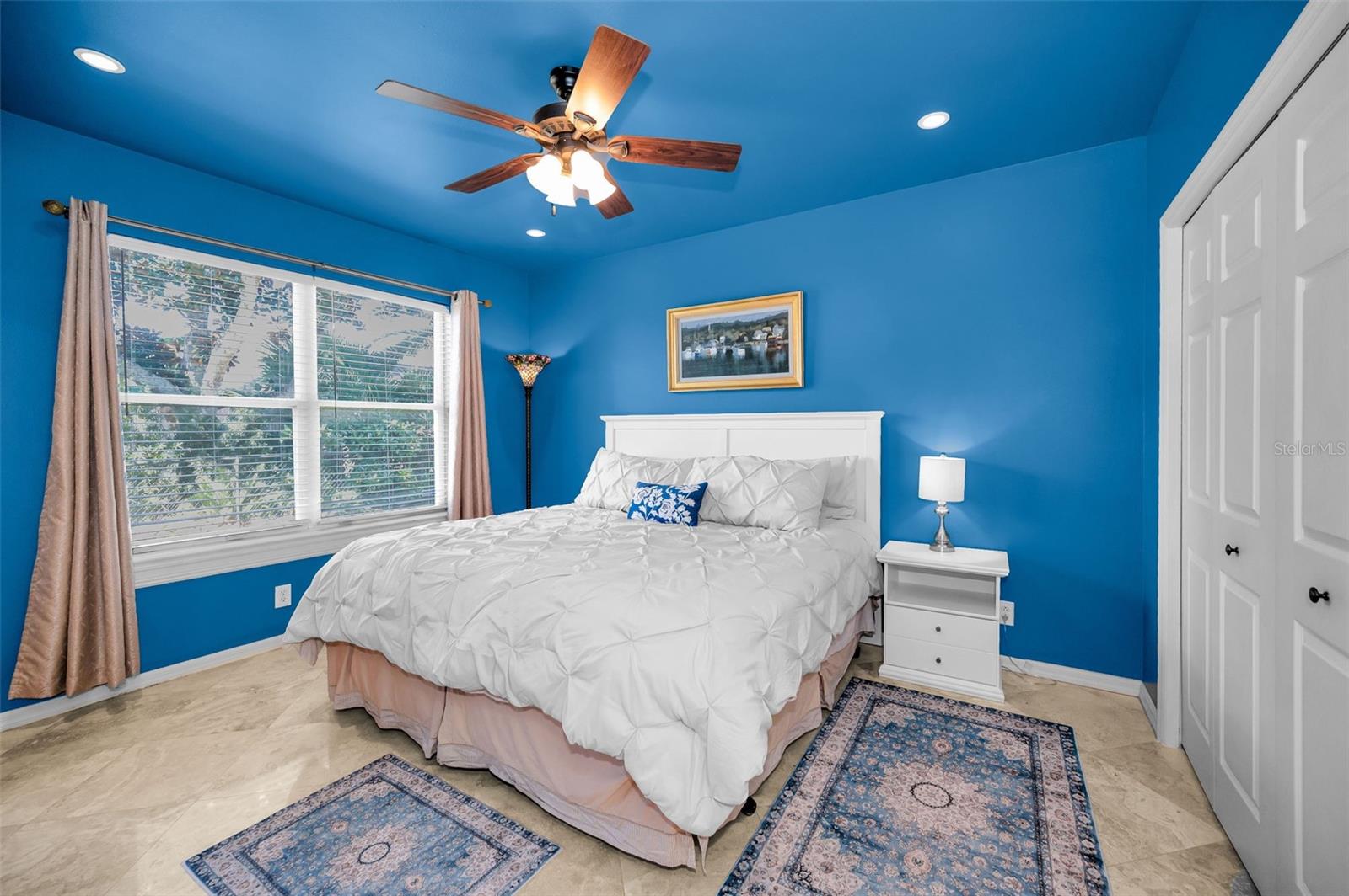 Bedroom 4 at back of home w/ensuite bath