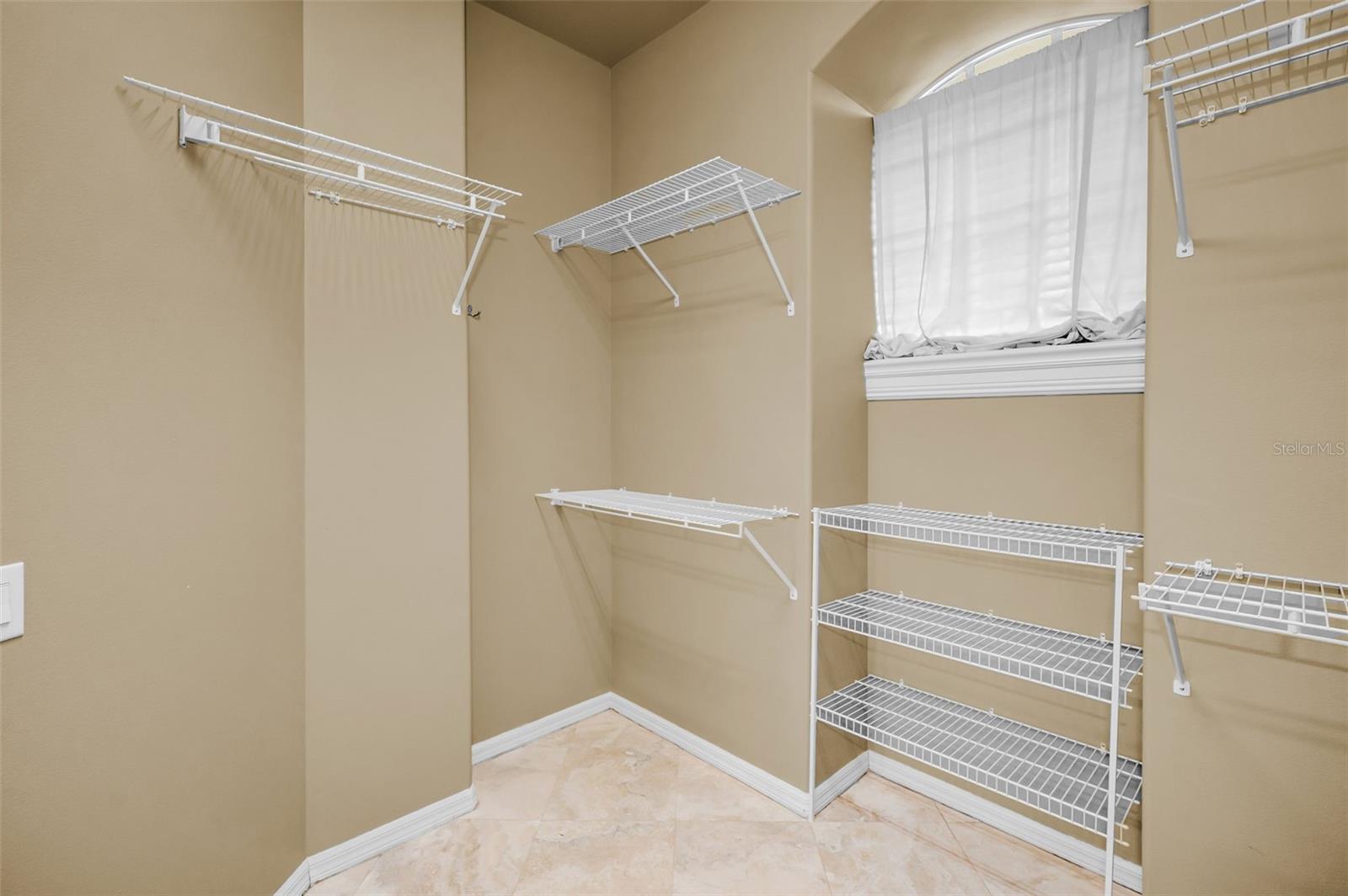 Primary walk-in closet