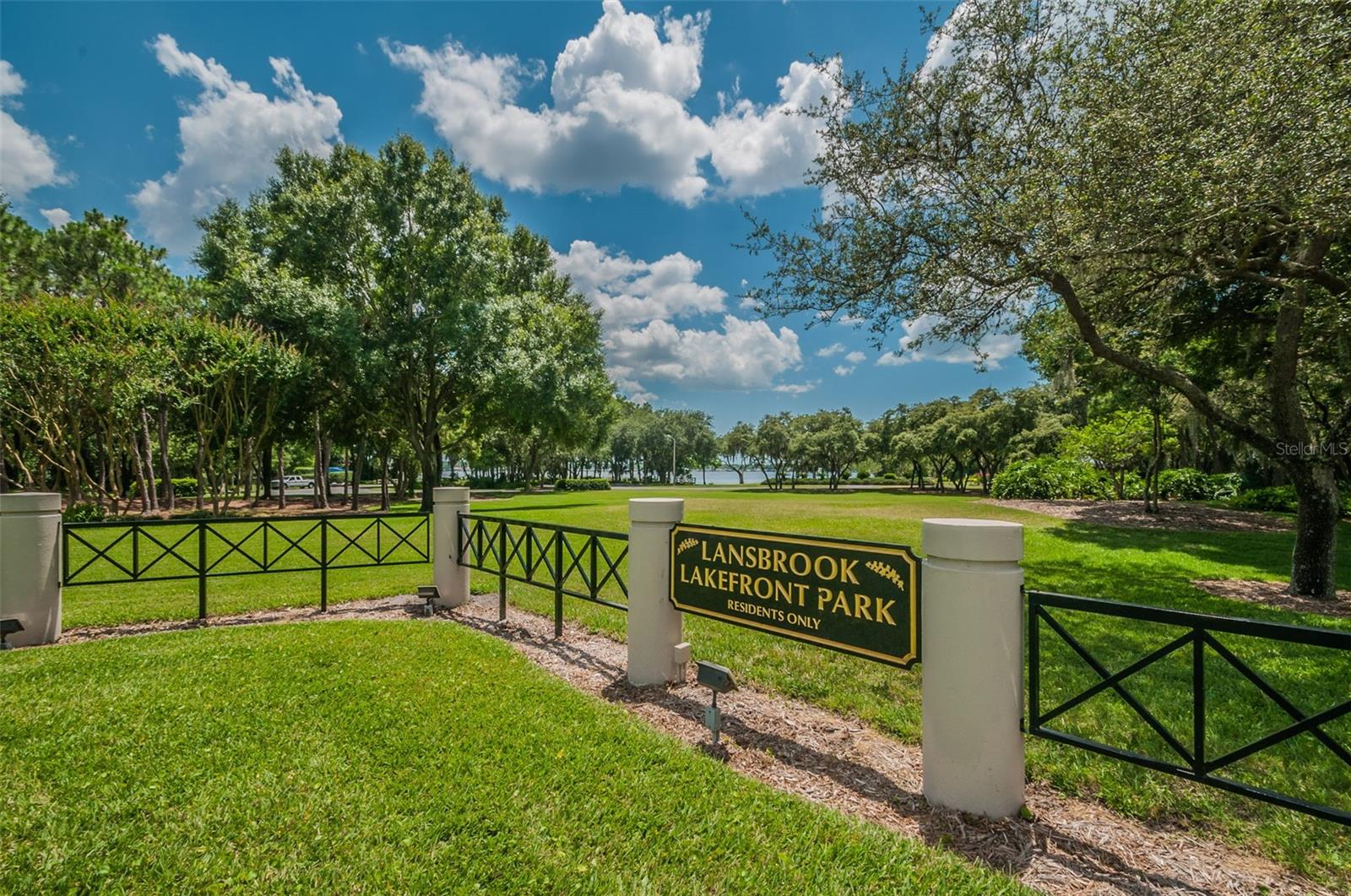 Lansbrook Lakefront Park next to Lake Tarpon is private park for Lansbrook residents only