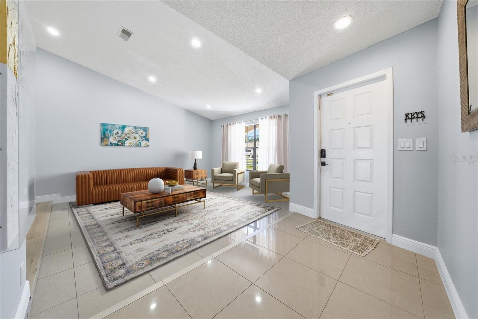 Virtually Staged Family Room / Seating Room