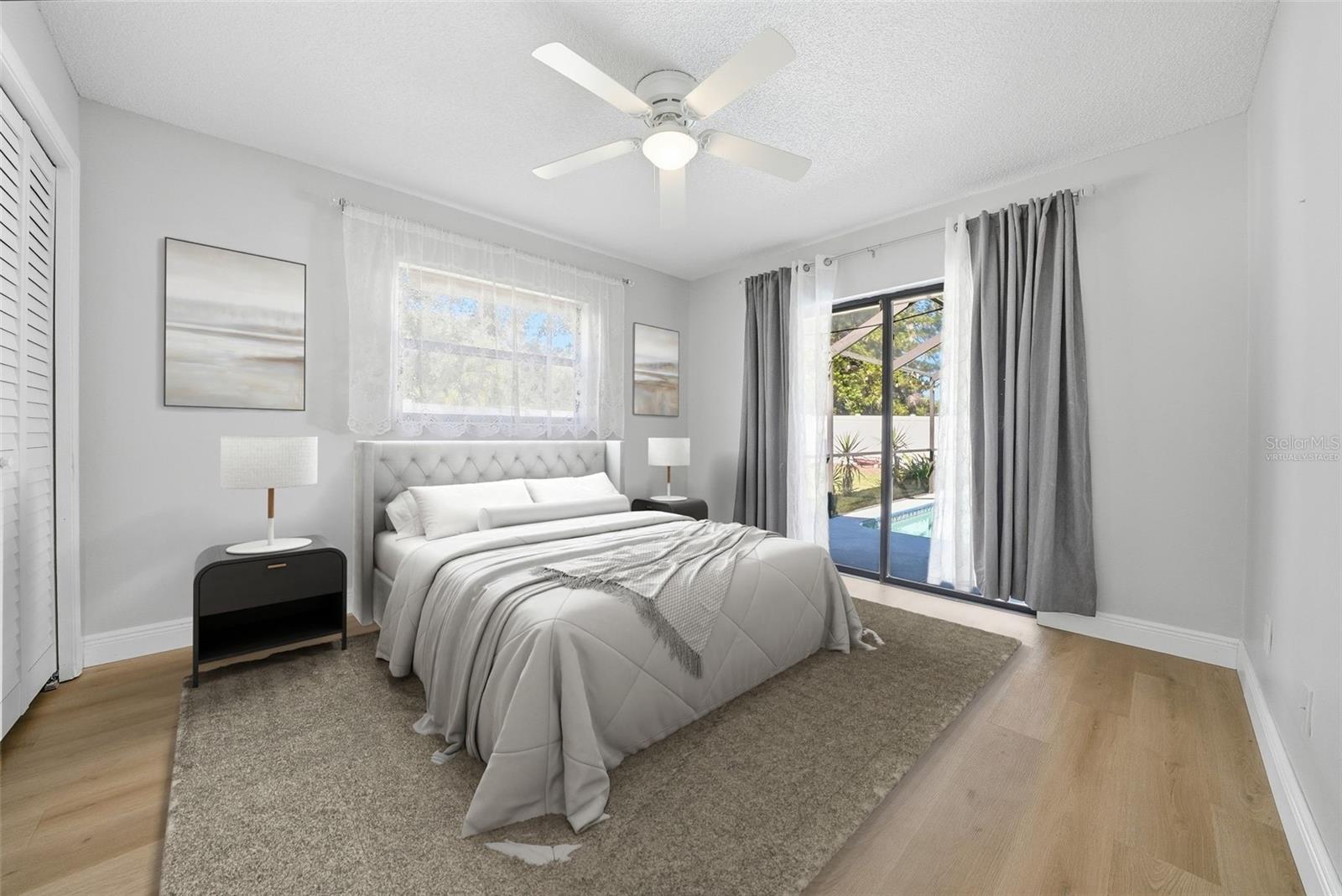 Bedroom 2 with Pool View