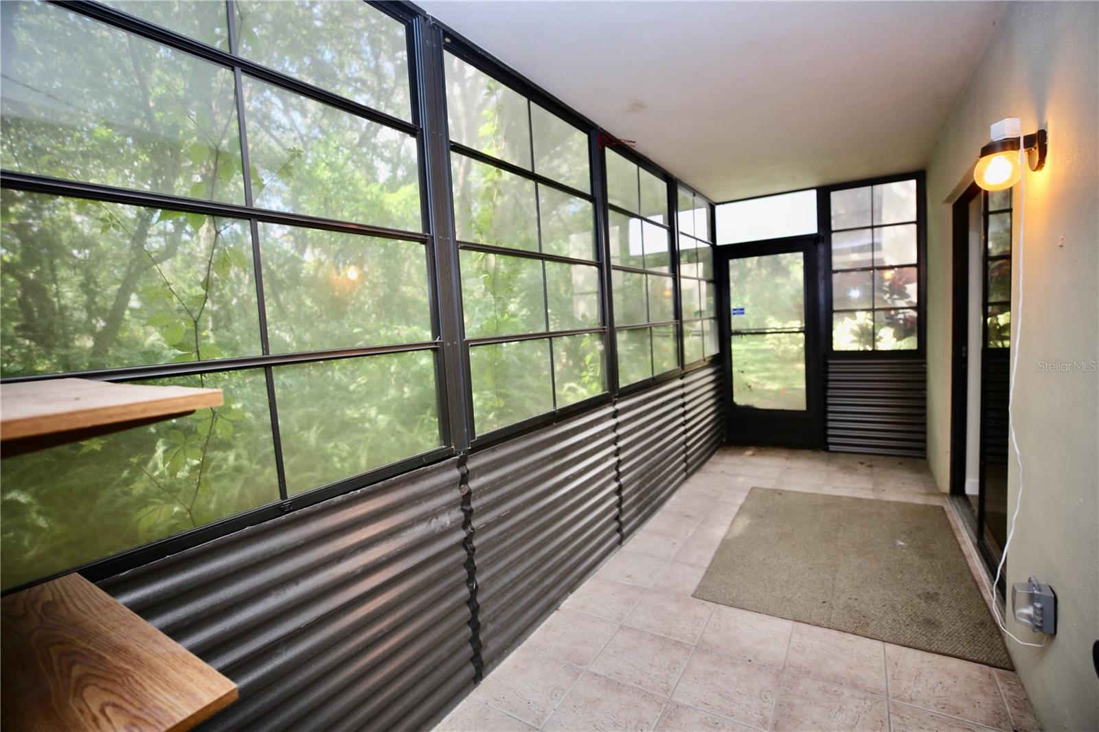 Lanai with door