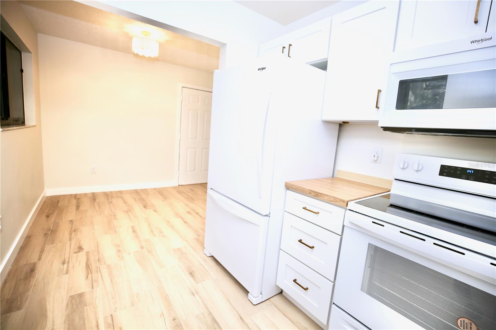 Kitchen looking into Dining Room