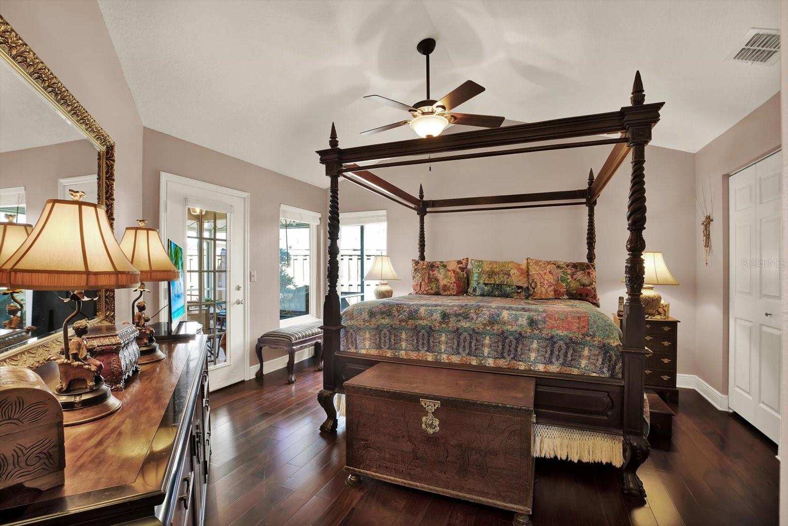 Master Bedroom w valuted ceiling