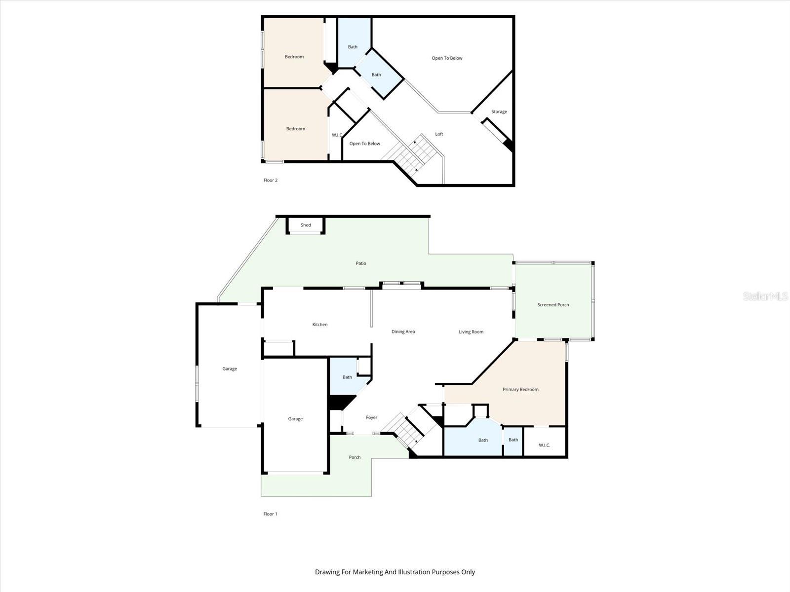 Floor Plans First and Second Floors
