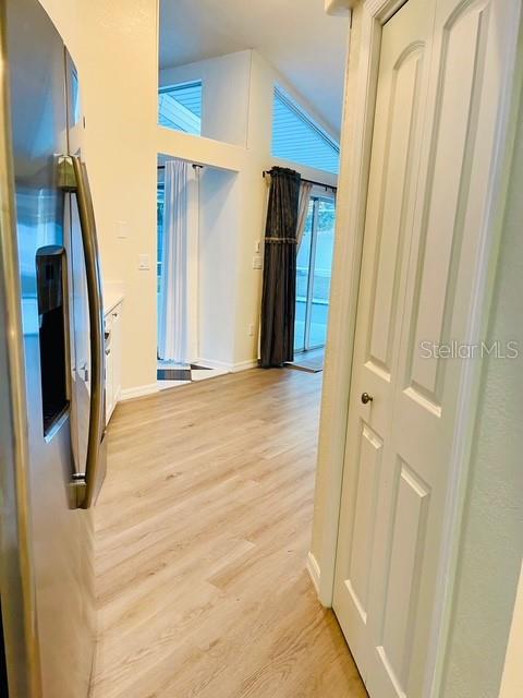 walkway into kitchen