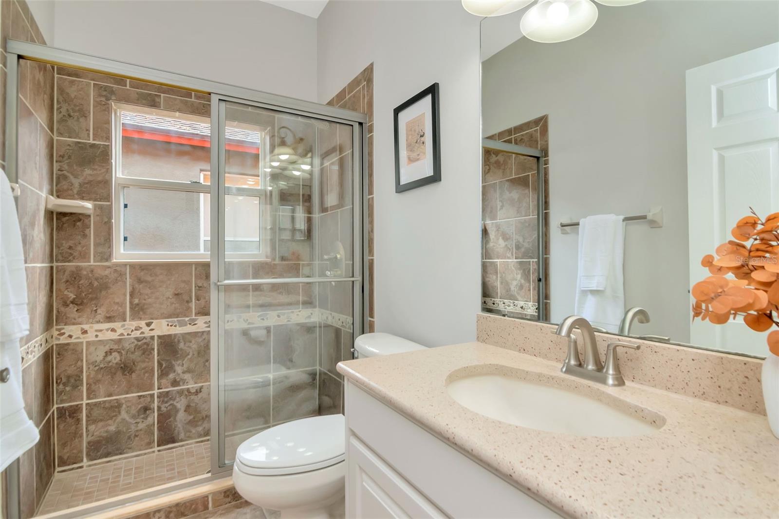 Hallway Bath Main Level with Shower