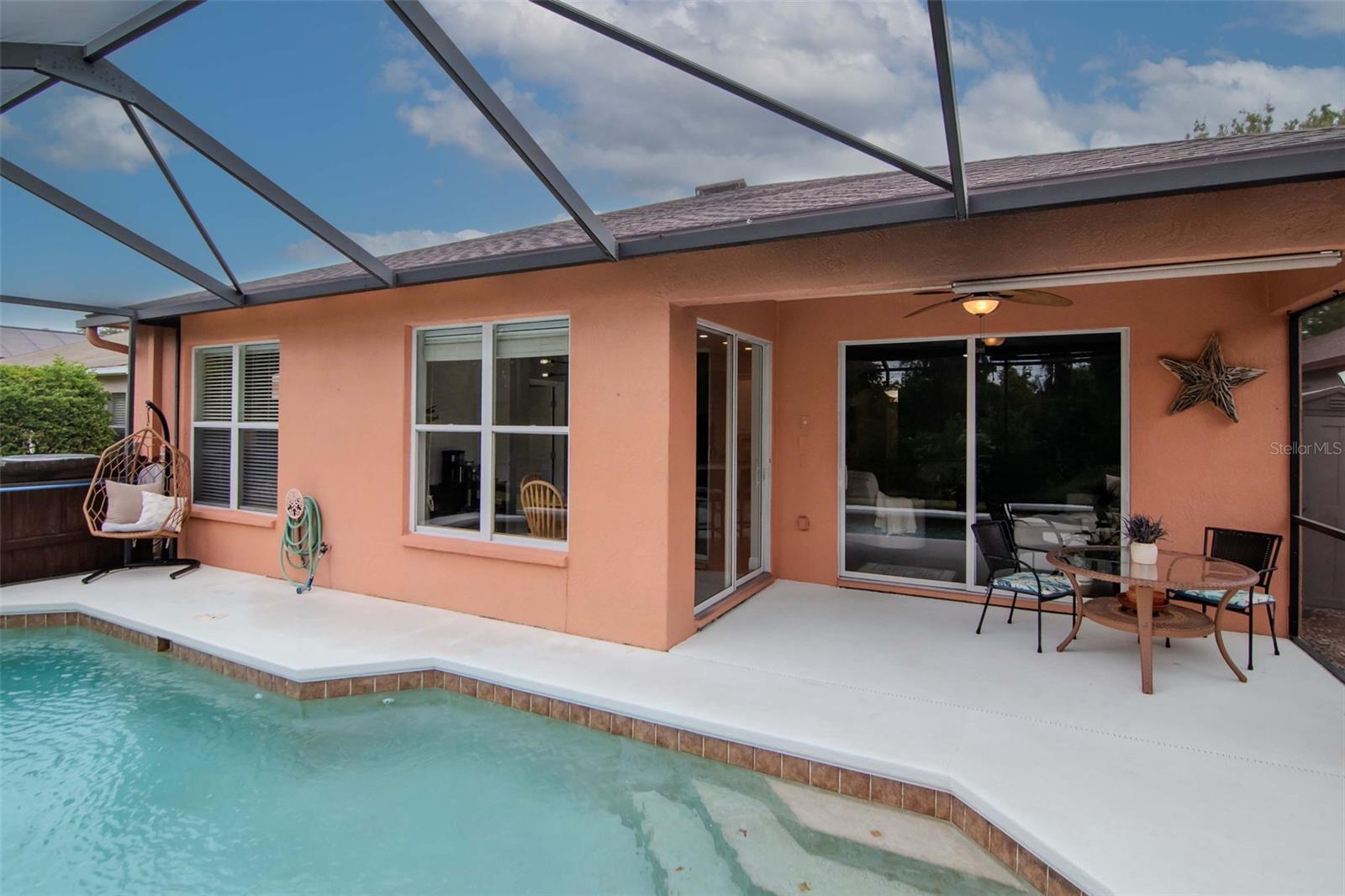Pool area w/covered patio