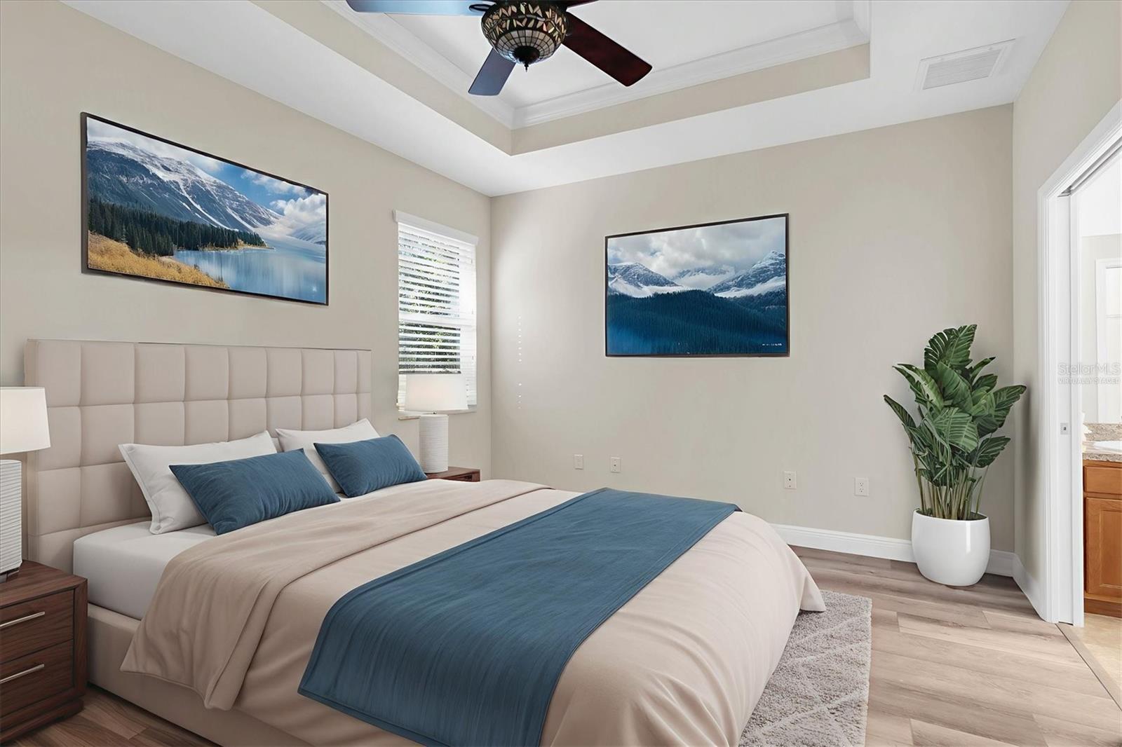 Primary Bedroom Virtually Staged